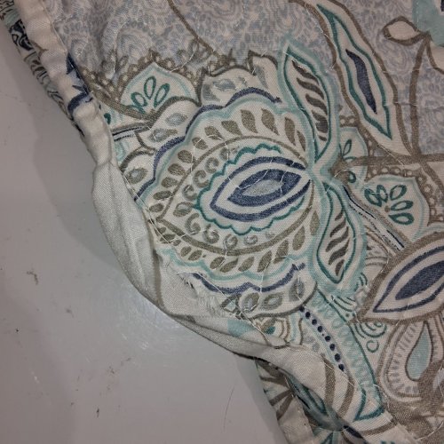 3PC MARINA DAMASK MANDALA FLORAL COVERLET STITCHING BEDSPREAD SET, QUILT AND 2 SHAMS - KING - BLUE image 3