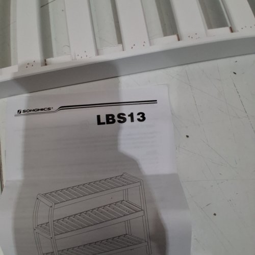 SONGMICS 3-TIER SHOE BENCH - WHITE (MODEL: LBS13) image 2