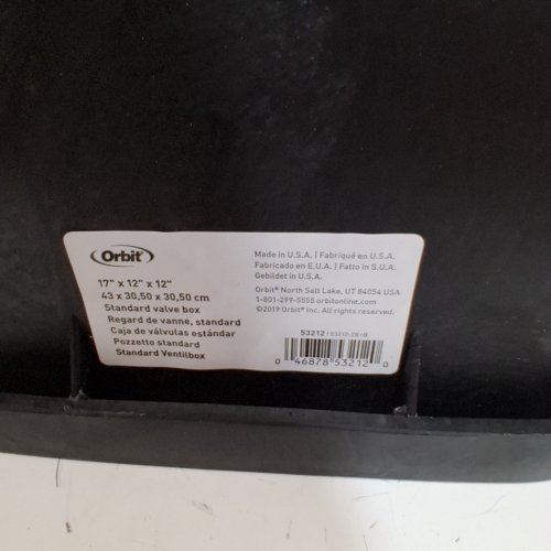 ORBIT 12" IRRIGATOIN/SPRINKLER VALVE PROTECTIVE BOX - BLACK/GREEN (MODEL#: 53212) image 3
