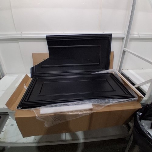 10PK ART3D DROP CELING PVC TILES - 24" X 48" - BLACK (MODEL: A10909BK) image 2