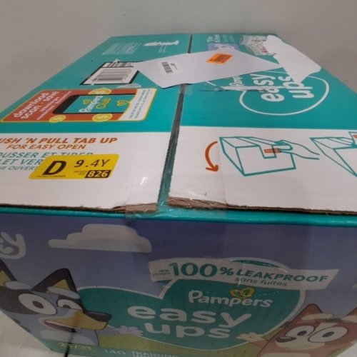 140PK PAMPERS EASY UPS DISPOSABLE TRAINING UNDERWEAR - 2T/3T - BLUEY image 3
