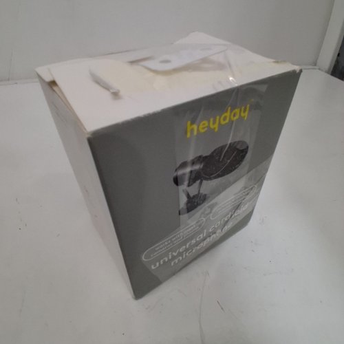 HEYDAY UNIVERSAL CARDIOID MICROPHONE WITH WINDSHIELD, MOUNT, AND CABLE - 3.5MM JACK - BLACK / GREY (MODEL: 056 04 0052) image 3