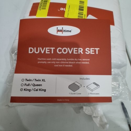 HITIME DUVET COVER SET - KING - WHITE image 2