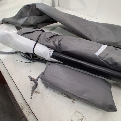 SPORT-BRELLA PREMIERE XL UPF 50+ UMBRELLA SHELTER FOR SUN AND RAIN PROTECTION, 9FT - GREY image 3