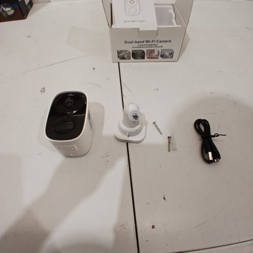 HITELLARCAM WIRELESS OUTDOOR WIFI SECURITY CAMERA WITH AI MOTION DETECTION -WHITE (MODEL:CB54) image 3