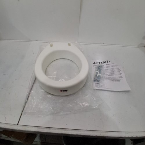 CAREX HEALTH BRANDS 3.5" TOILET SEAT ELEVATOR 300LBS CAPACITY- ELONGATED (MODEL: B30900) image 2