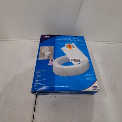 CAREX HEALTH BRANDS 3.5" TOILET SEAT ELEVATOR 300LBS CAPACITY- ELONGATED (MODEL: B30900) image 3