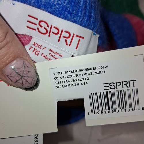 ESPRIT STRIPED SWEATER - XXL - MULTICOLOR (STYLE: SALEMA ES0003W) image 3