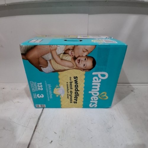 132PK PAMPERS SWADDLERS DIAPERS - SIZE 3 (1326LB) image 3