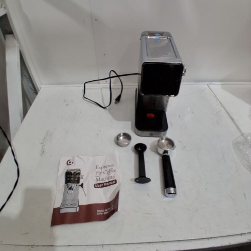 AMZCHEF COMPACT ESPRESSO COFFEE MACHINE WITH LED TOUCH SCREEN, 20 BAR PRESSURE SYSTEM & 41OZ WATER TANK - 1350W - 12.2" X 4.72" X 11.81" - STAINLESS STEEL (MODEL: AZ-EM1501) image 3
