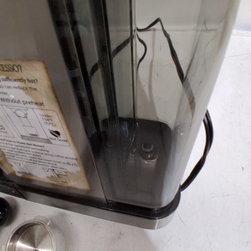 AMZCHEF COMPACT ESPRESSO COFFEE MACHINE WITH LED TOUCH SCREEN, 20 BAR PRESSURE SYSTEM & 41OZ WATER TANK - 1350W - 12.2" X 4.72" X 11.81" - STAINLESS STEEL (MODEL: AZ-EM1501) image 4