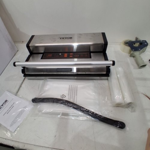 AUTOMATIC AND MANUAL VACUUM SEALER MACHINE WITH BUILT-IN CUTTER AND SEAL BAGS - 19.7" - SILVER (MODEL: VS5425) image 2