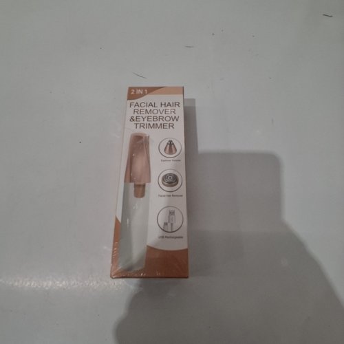 IFANZETECH 2-IN-1 RECHARGEABLE FACIAL HAIR REMOVER AND EYEBROW TRIMMER - ROSE GOLD image 2
