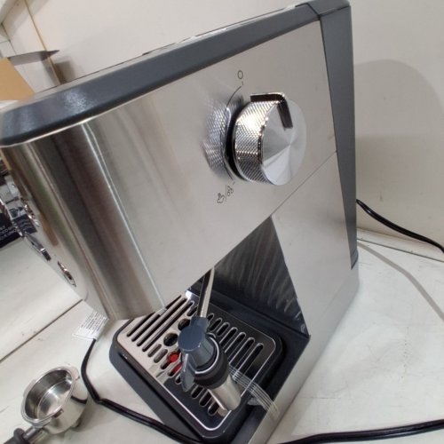 DELONGHI LINEA CLASSIC ESPRESSO MACHINE WITH MILK FROTHER - SILVER (MODEL: ‎EM450M) image 4