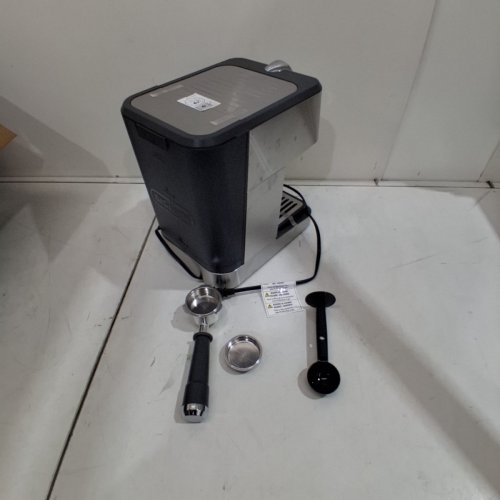 DELONGHI LINEA CLASSIC ESPRESSO MACHINE WITH MILK FROTHER - SILVER (MODEL: ‎EM450M) image 6