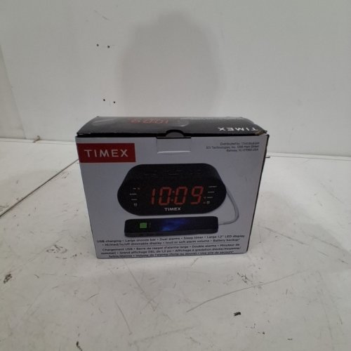 TIMEX DIGITAL DUAL ALARM CLOCK WITH AM/FM RADIO AND BATTERY BACKUP - BLACK (MODEL: T232B) image 4