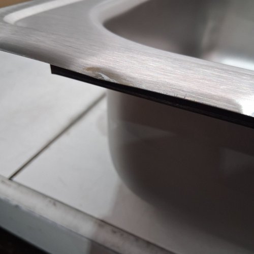 ELKAY STAINLESS STEEL DOUBLE BOWL 1-HOLE DROP IN SINK - 25" X 19" X 6-5/16" - SILVER image 3