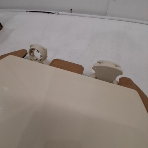 BEMIS MOLDED WOOD ROUND TOILET SEAT WITH EASY CLEAN AND CHANGE HINGE - ALMOND (MODEL: 500EC 146) image 3