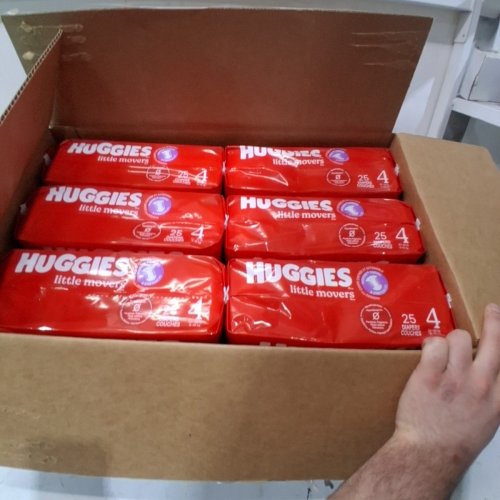 150PK HUGGIES LITTLE MOVERS DIAPERS - SIZE 4 - WHITE (TOTAL 150) image 2