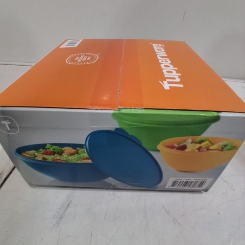 8PC TUPPERWARE WONDERLIER COLLECTION FOOD STORAGE CONTAINERS - BLUE/GREEN/YELLOW/ORANGE-(MODEL:1995488) image 3