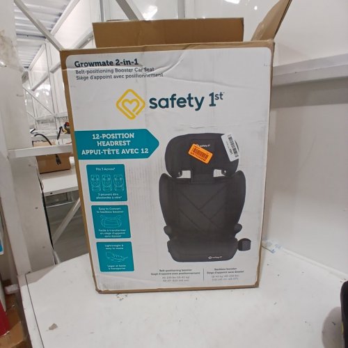 SAFETY 1ST GROWMATE 2-IN-1 BELT-POSITIONING BOOSTER CAR SEAT - 40–100LBS - HEXAGON HORIZON BLACK (MODEL: 22267CHHR) image 5