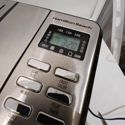 HAMILTON BEACH PREMIUM DOUGH & BREAD MAKER - MAKES 1, 1.5 & 2LB LOAVES - STAINLESS STEEL (MODEL: 29888) image 2