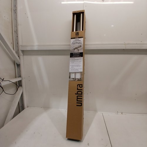 2PK UMBRA CURTAIN ROD KIT - 42" TO 108" - NICKEL (MODEL: 2881747) image 2