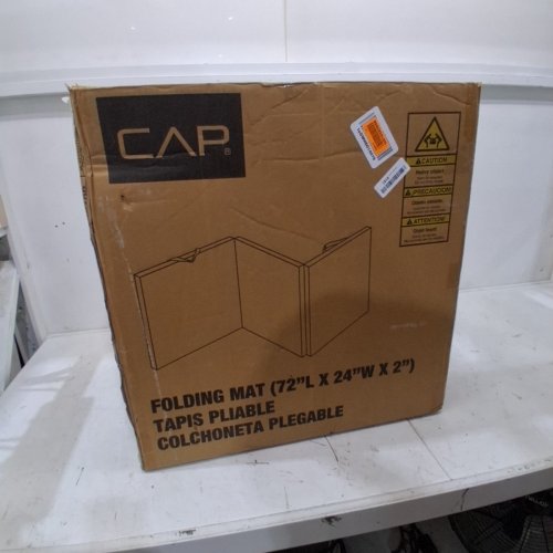 CAP BARBELL ALL PURPOSE FOLDING ANTI TEAR EXERCISE MAT - 72" X 24" X 2" - BLACK (MODEL: MTIS-9263-BK10P) image 3