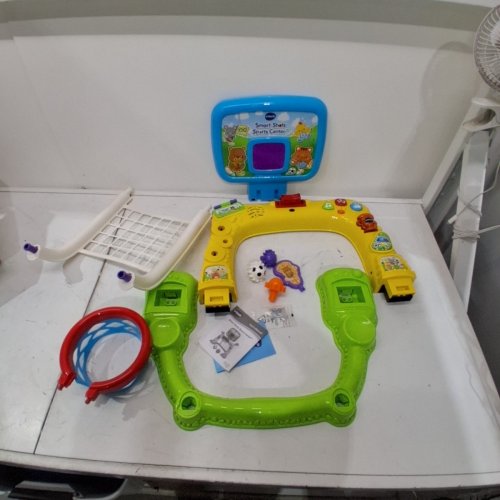 VTECH INTERACTIVE SMART SHOTS MULTI-SPORTS CENTER - AGES 1 TO 3 YEARS - 16.5" X 22.8" X 24" - YELLOW (MODEL: ‎80-156301/1563) image 3