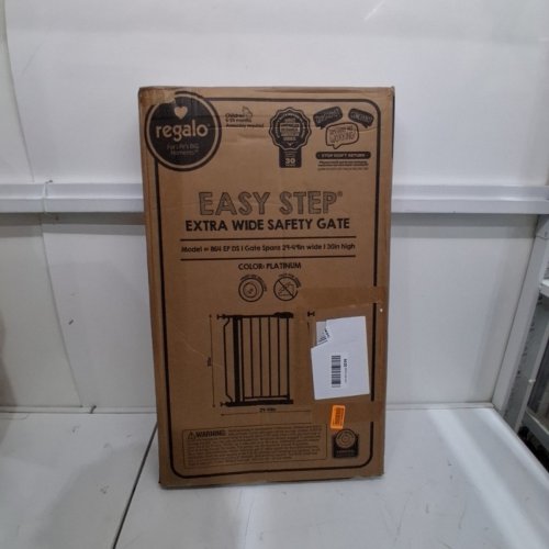 REGALO EASY STEP 49" EXTRA WIDE BABY GATE - 30"X49" - PLATINUM (MODEL: 1164 EP DS) image 3