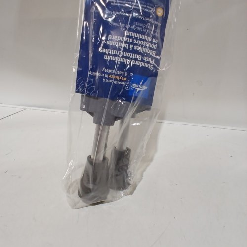 2PK MEDLINE GUARDIAN STANDARD ALUMINUM ADJUSTABLE CRUTCHES - 5.2FT-5.10FT - GREY (MODEL: MDSV80535) image 3
