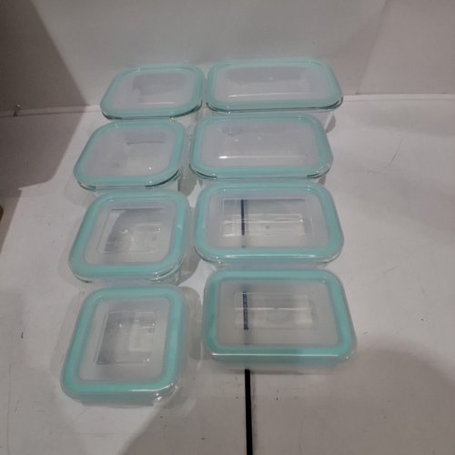 16PC VTOPMART GLASS STORAGE CONTAINERS - GREEN - (MODEL: SVM0601001) image 2
