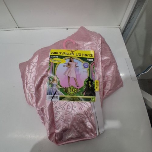 GIRL'S DISGUISE WICKED GLINDA COSTUME - LARGE 10/12 - PINK image 3