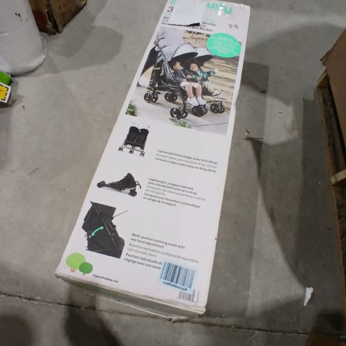 INGENUITY 3DLITE DOUBLE UMBRELLA STROLLER - 50LBS MAX - BLACK -(MODEL:31923) image 4