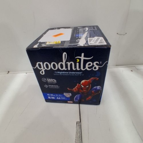 44PK GOODNITES BOYS' DISPOSABLE NIGHTTIME UNDERWEAR - S/M - SPIDERMAN image 2