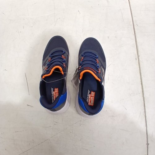 BOYS SKETCHERS BOUNDER-BRISK BURST SNEAKER - SIZE 4 - BLUE/ORANGE (STYLE: 2001661) image 2