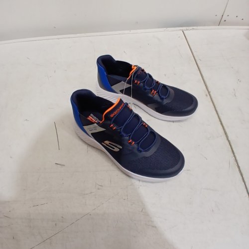 BOYS SKETCHERS BOUNDER-BRISK BURST SNEAKER - SIZE 4 - BLUE/ORANGE (STYLE: 2001661) image 3