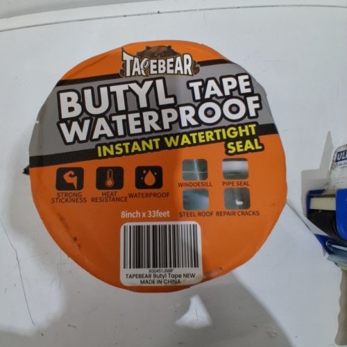 TAPE-BEAR WATERPROOF BUTYL TAPE - 8" X 33FT - SILVER (MODEL: TB-RA100-1-8) image 2