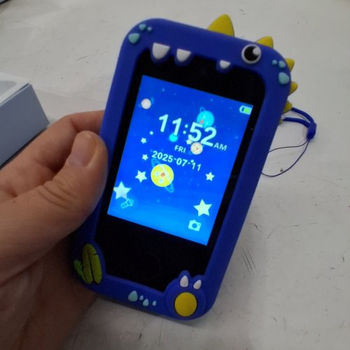 KIDS KIKAPABI SMART PHONE WITH HD DUAL CAMERA - BLUE DINOSAUR image 2