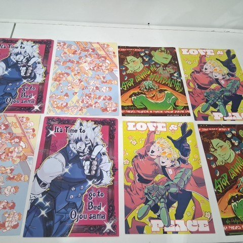 8PK ASSORTED COMIC ART PRINT POP CULTURE POSTERS - 12" X 8" - ASSORTED COLORS image 2