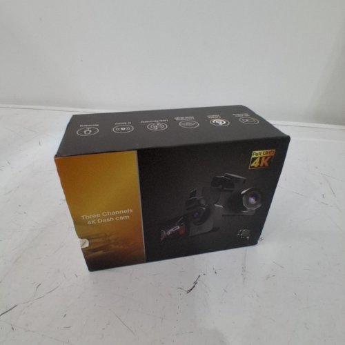 THREE CHANNELS 4K UHD DASH CAMERA WITH 32GB SD CARD - 2" HD DISPLAY - 5V 1.5AMP - BLACK (MODEL: Y15) image 5
