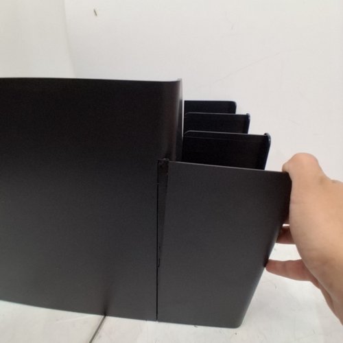 MIND READER CUP AND CONDIMENT STATION COUNTERTOP ORGANIZER COFFEE BAR - BLACK - 24" X 11.49" X 12.51" (MODEL: COMORG2-BLK) image 3