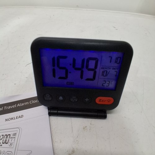 NOKLEAD POCKET SIZE TRAVEL DIGITAL ALARM CLOCK - BLACK - (MODEL:NK5247) image 2