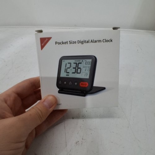 NOKLEAD POCKET SIZE TRAVEL DIGITAL ALARM CLOCK - BLACK - (MODEL:NK5247) image 4