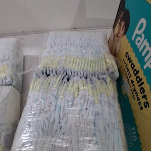 109PK PAMPERS SWADDLERS 360 LEAKPROOF DISPOSABLE BABY DIAPERS - SIZE 4 (15 LBS- 34 LBS)LBS) image 4