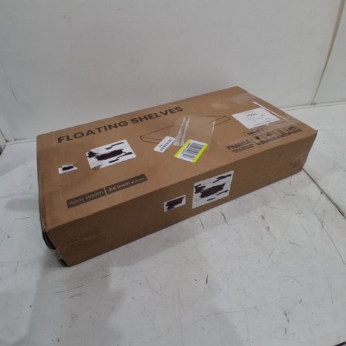 2PK FLYJOE WALL MOUNT DEEP FLOATING SHELVES - 24" X 12" X 2" - GREY image 3