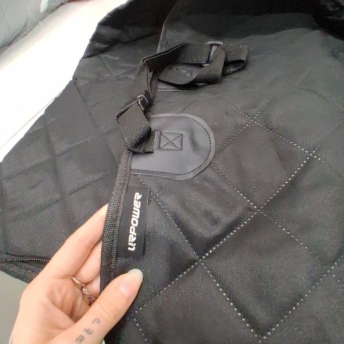 URPOWER CONVERTIBLE PET CAR SEAT COVER WITH POCKETS & STRAPS, NONSLIP - 58" X 54" BLACK image 3