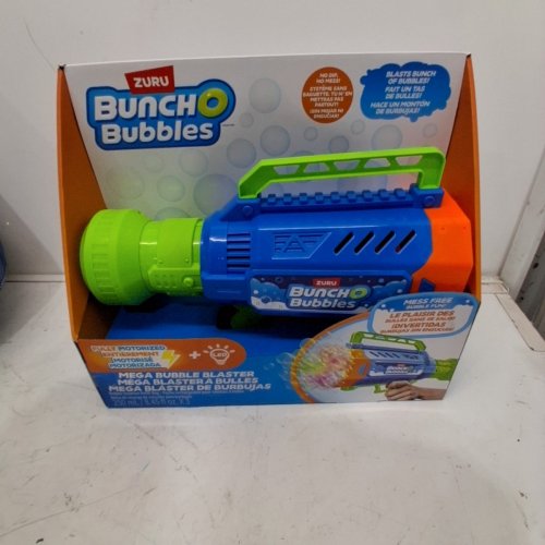 ZURU BUNCH O BUBBLES MOTORIZED MEGA BUBBLE BLASTER - BLUE/GREEN (MODEL: 1742786) image 2