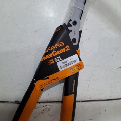 FISKARS - POWERGEAR2 STEEL BLADE GARDEN BYPASS LOPPER AND TREE TRIMMER FOR BRANCHES UP TO 2" DIAMETER - 32" - ORANGE/BLACK - (MODEL: L5532) image 3