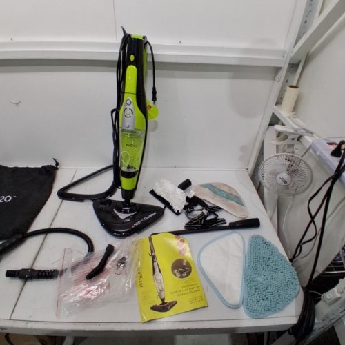 H2O HD 5-IN-1 ALL PURPOSE HANDHELD STEAM CLEANER SYSTEM - GREEN/BLACK (MODEL: KB-019) image 5